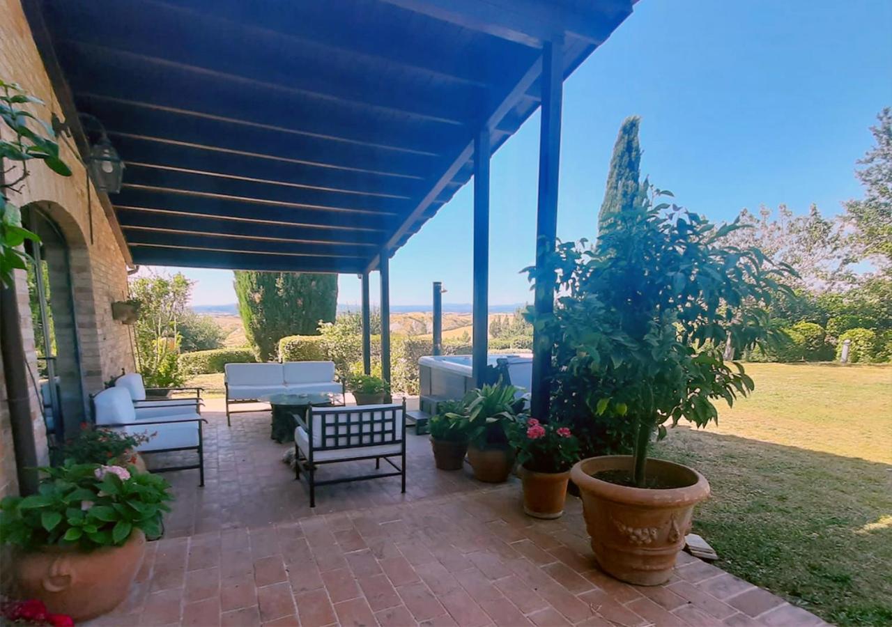 Casa Bianca Gorgeous Tuscan Home Crete Senesi, Siena Asciano Buitenkant foto